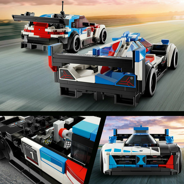LEGO Speed Champions Auto da corsa BMW M4 GT3 e BMW M Hybrid V8