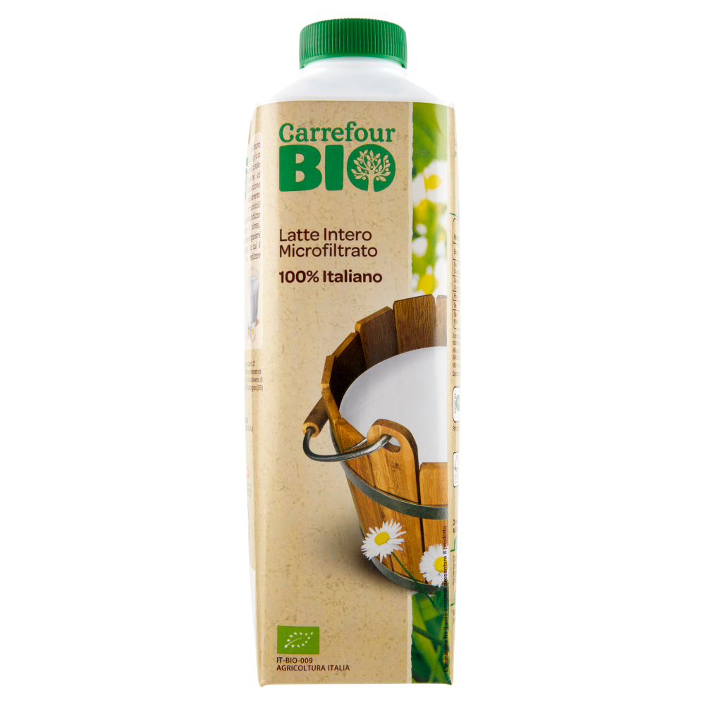 Carrefour Bio Latte Intero Microfiltrato 1 L