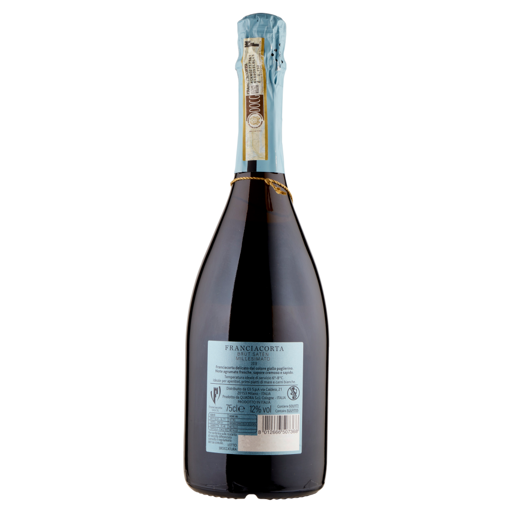 Terre d'Italia filari del Lago Franciacorta Brut Satèn Millesimato DOCG 75 cl