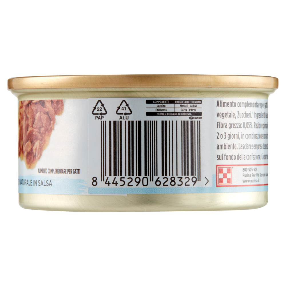 PURINA GOURMET Nature's Creations Ricco in Trancetti di Tonnetto Naturale in Salsa 70 g