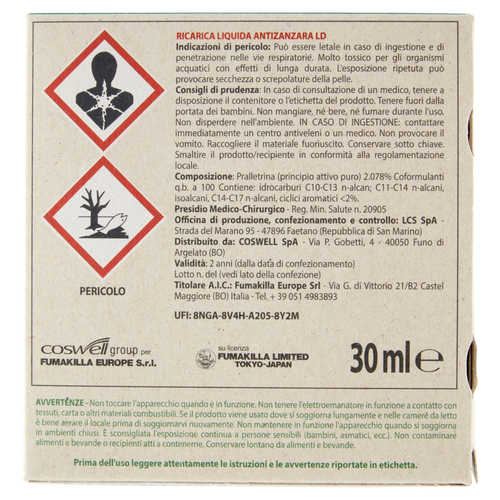 VAPE Elettroemanatore Liquido Verdessenza + Ricarica 30 ml