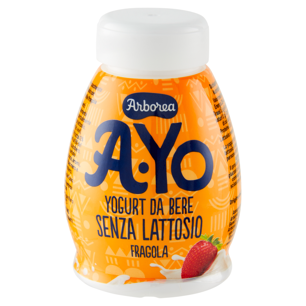 Arborea A-Yo Yogurt da Bere Senza Lattosio Fragola 200 g