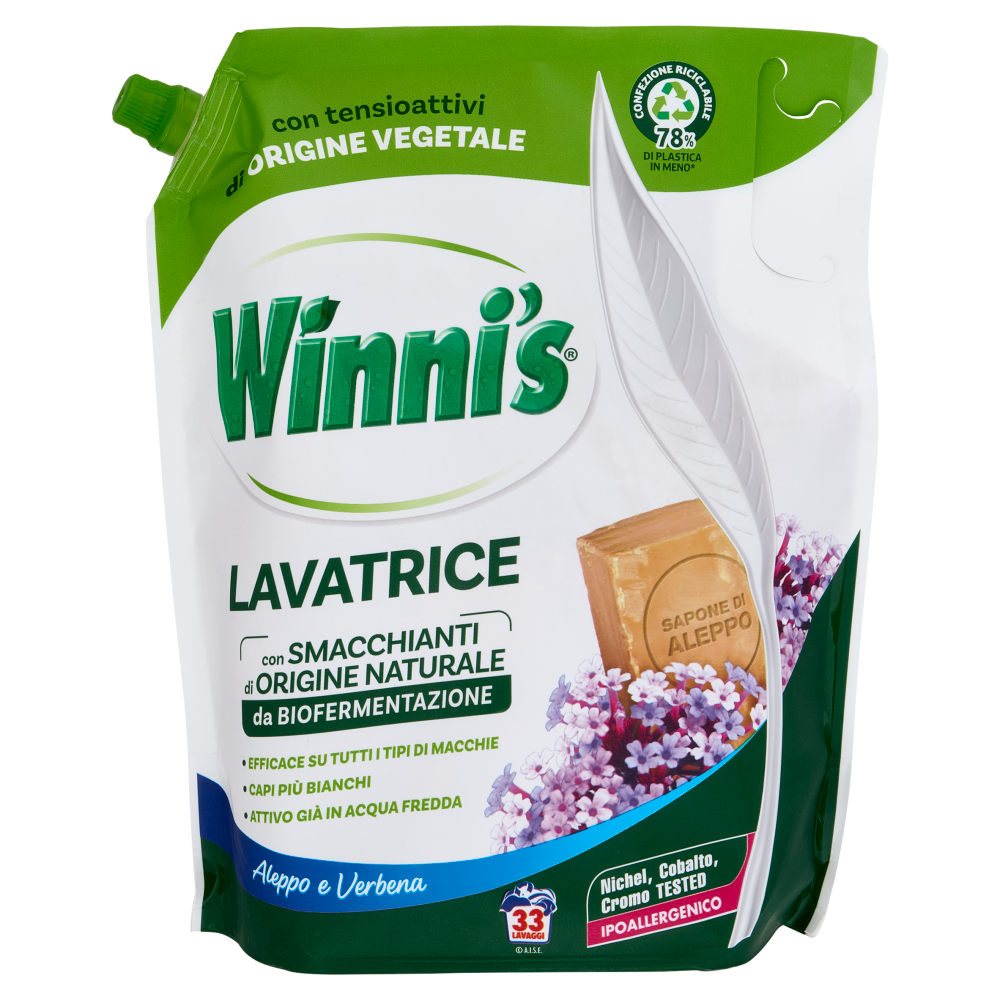Winni's Lavatrice Aleppo e Verbena, 33 Lavaggi, 1485 ml