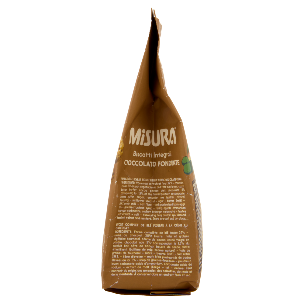 Misura Fibrextra Biscotti integrali Cioccolato Fondente 260 g
