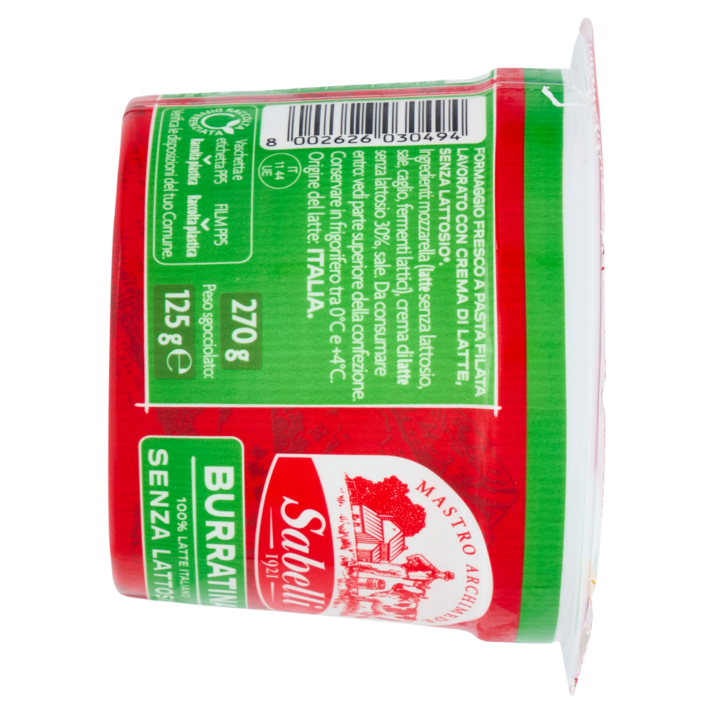 Sabelli Burratina Senza Lattosio* 125 g