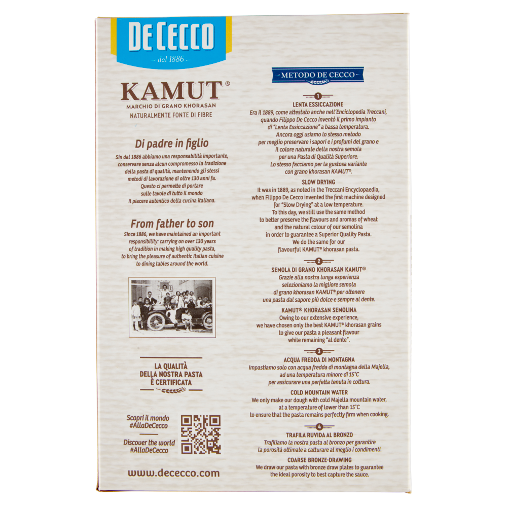 De Cecco Kamut Fusilli n&deg;34 500 g