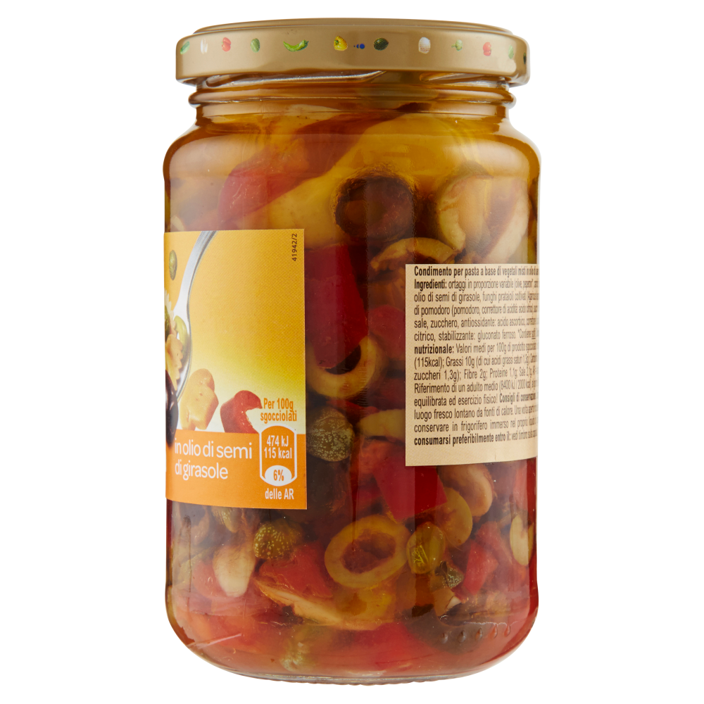 Carrefour Condimento per Pasta in olio di semi di girasole 340 g