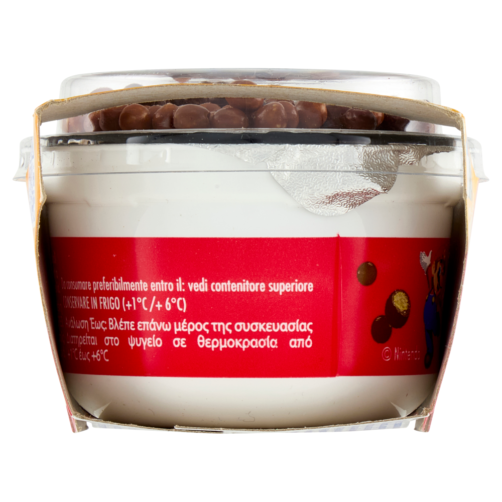 DANONE Supermario, Yogurt alla Vaniglia con palline di Cereali ricoperte al Cioccolato, 2x110g