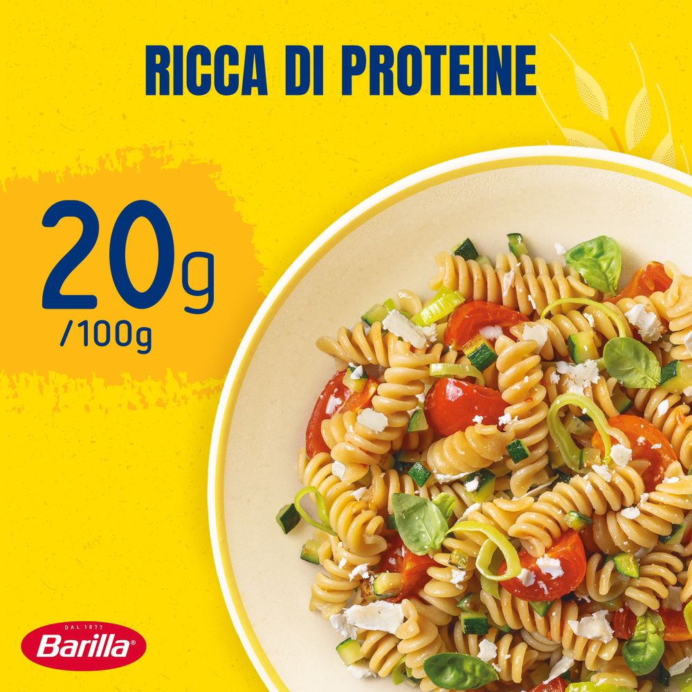 Barilla Protein+ Fusilli, Pasta Ricca di Proteine di Origine Vegetale, 400 g