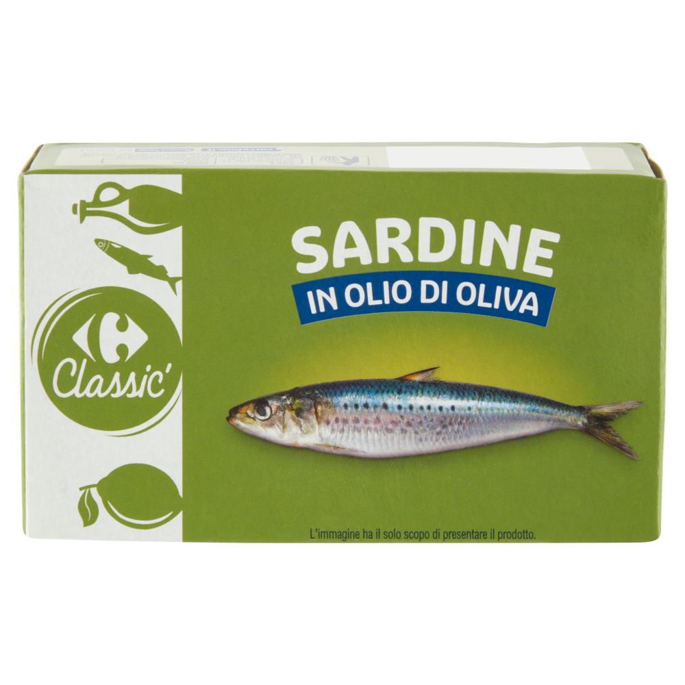 Carrefour Classic Sardine in Olio di Oliva 120 g