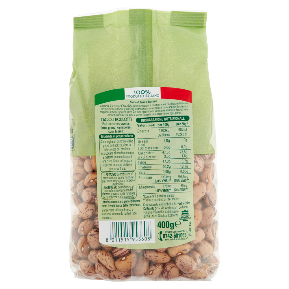 Colfiorito Fagioli Borlotti Lamon 400 g