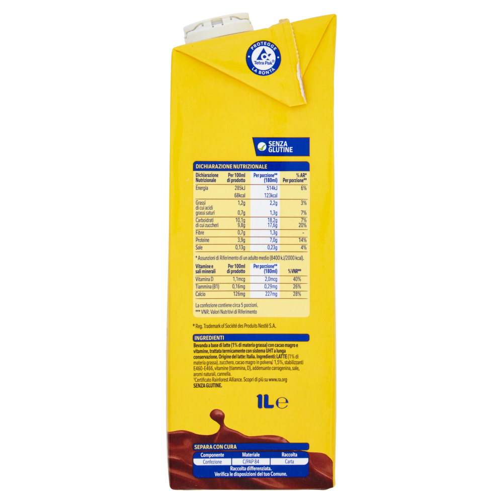 NESQUIK Pronto da Bere Latte e Cacao brick 1 L