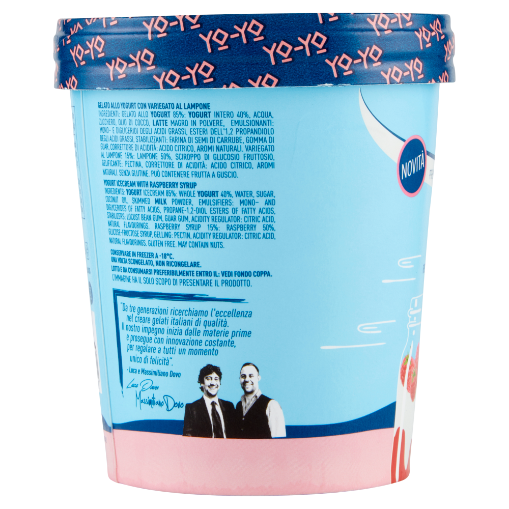 tonitto Yo-Yo gelato yogurt lampone 275 g