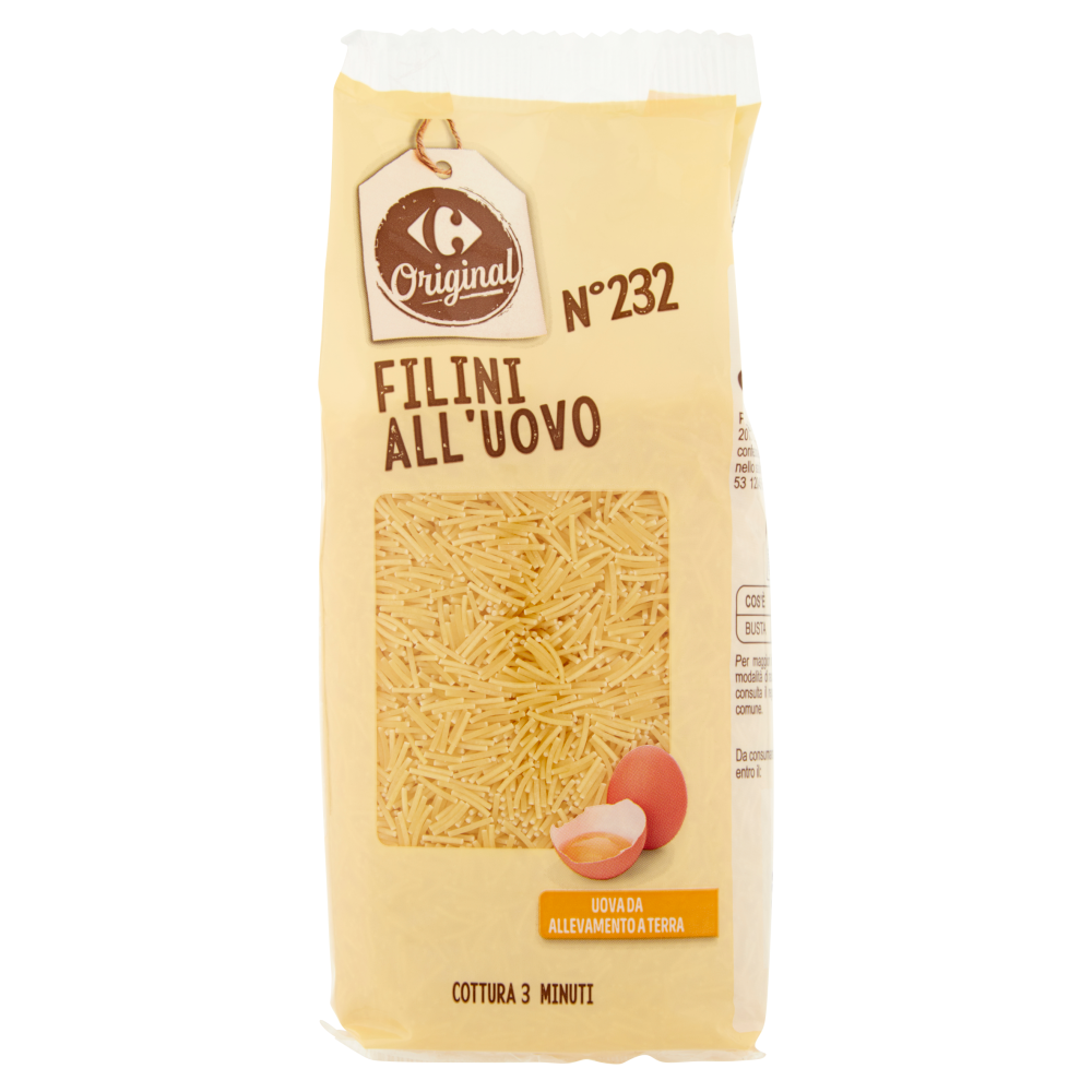 Carrefour Original N°232 Filini all'Uovo 250 g