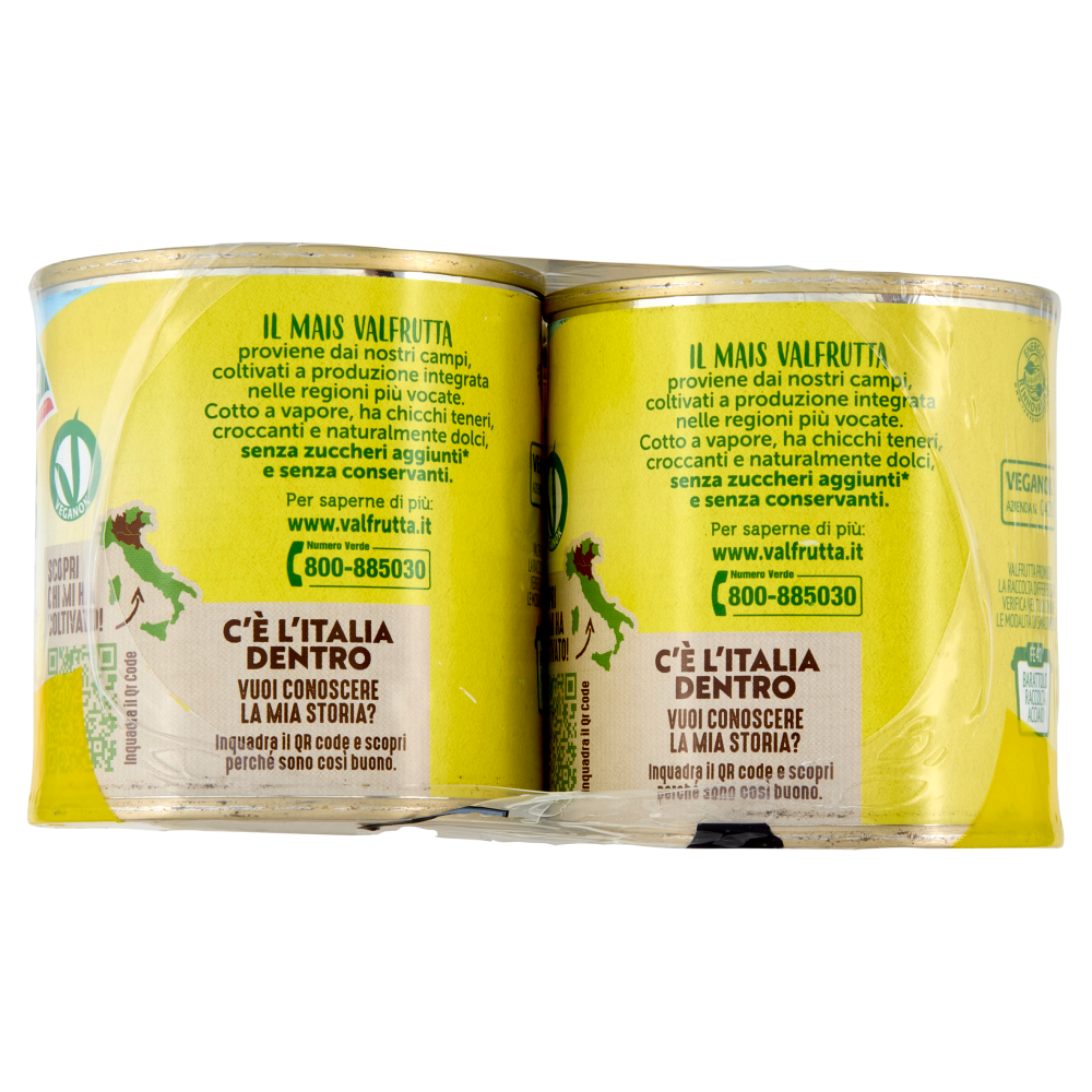  Valfrutta Mais italiano Cotto a vapore 8 x 160 g