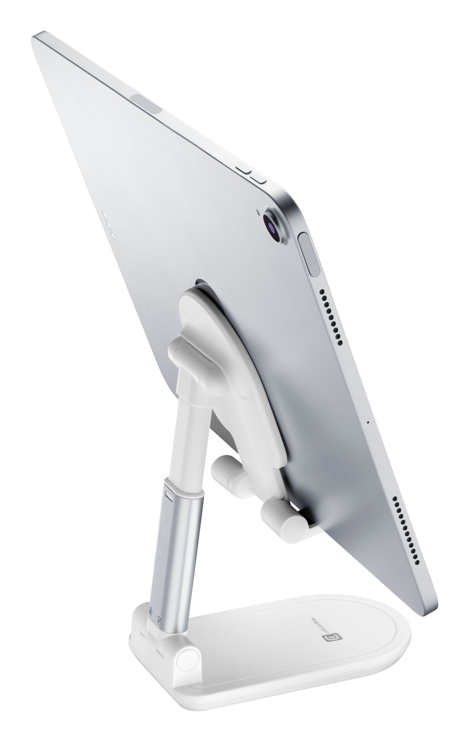 Cellularline Table Stand - Universale per Smartphones e Tablets Supporto da tavolo pieghevole per smartphones e tablets