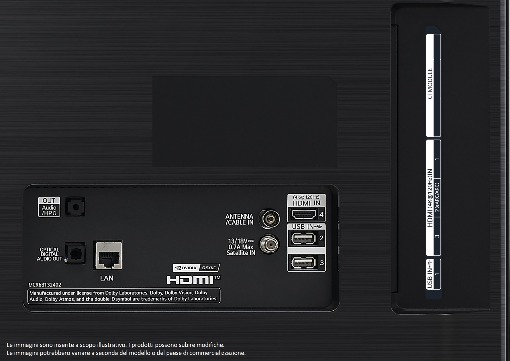 LG OLED65CX6LA 165,1 cm (65") 4K Ultra HD Smart TV Wi-Fi Nero, Argento