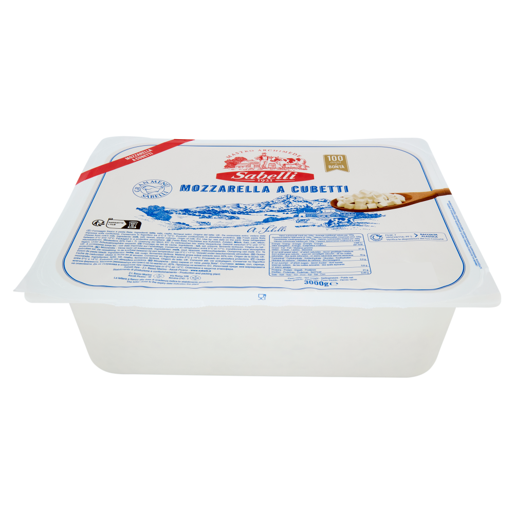 Sabelli Mozzarella a Cubetti 3000 g