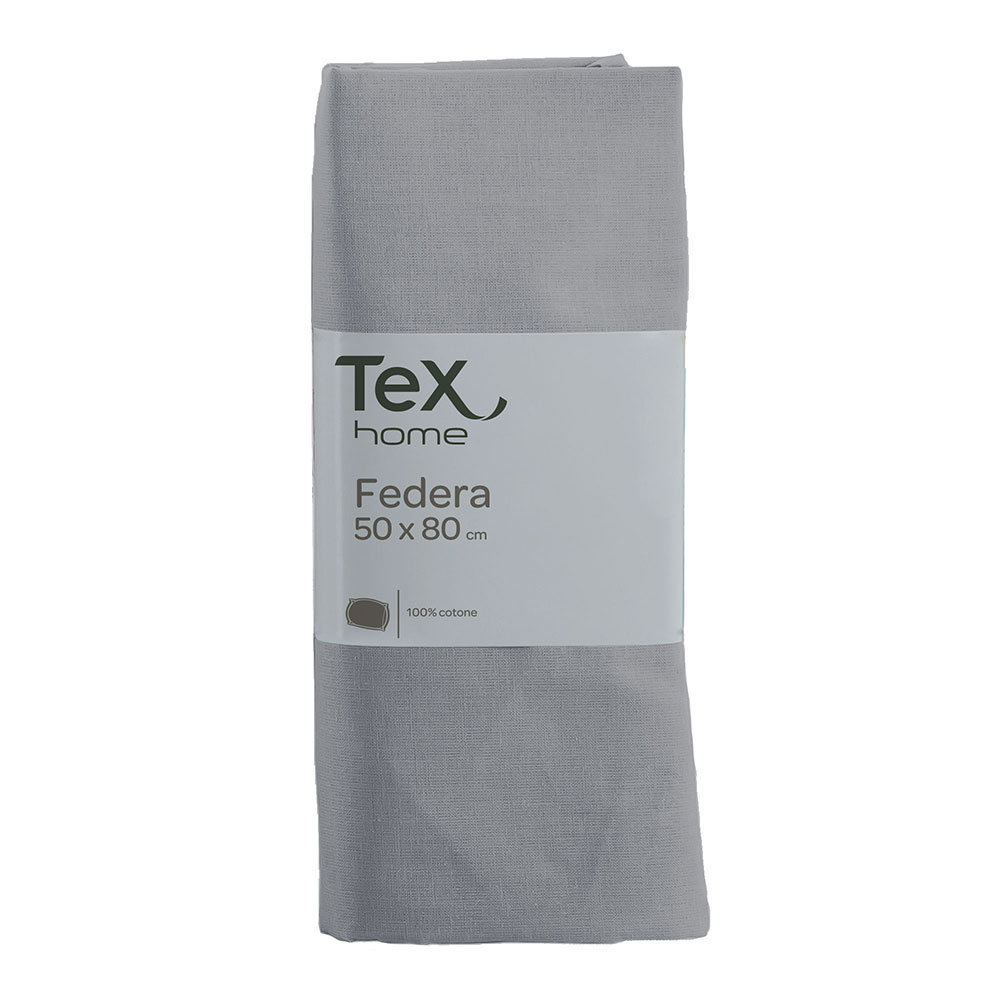 TEX HOME Federa, grigio, 50x80 cm