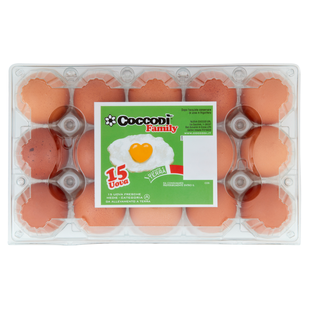 Coccodì Family 15 Uova Allevate a Terra 