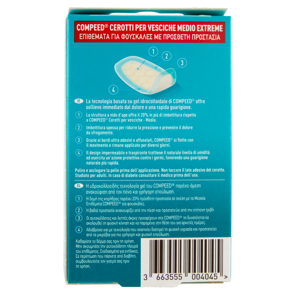 Compeed Cerotti per Vesciche Extreme 6 pz