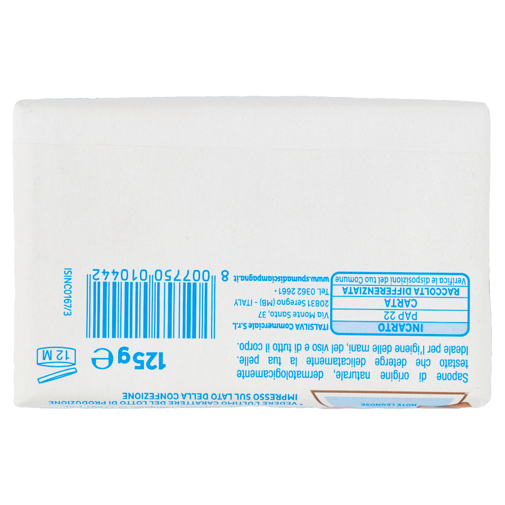 Spuma di Sciampagna Benessere Sapone Solido Marsiglia 125 g