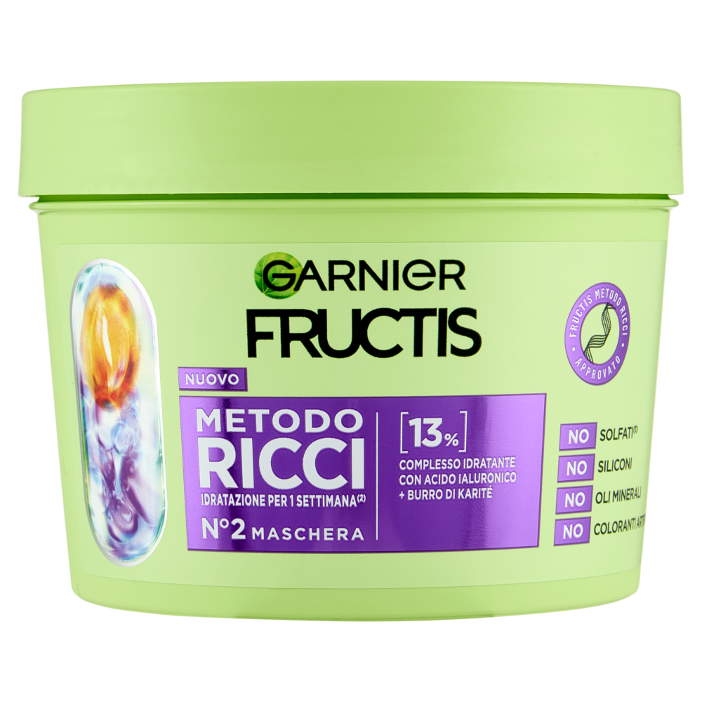 Garnier Fructis Metodo Ricci N°2 Maschera, 370 ml