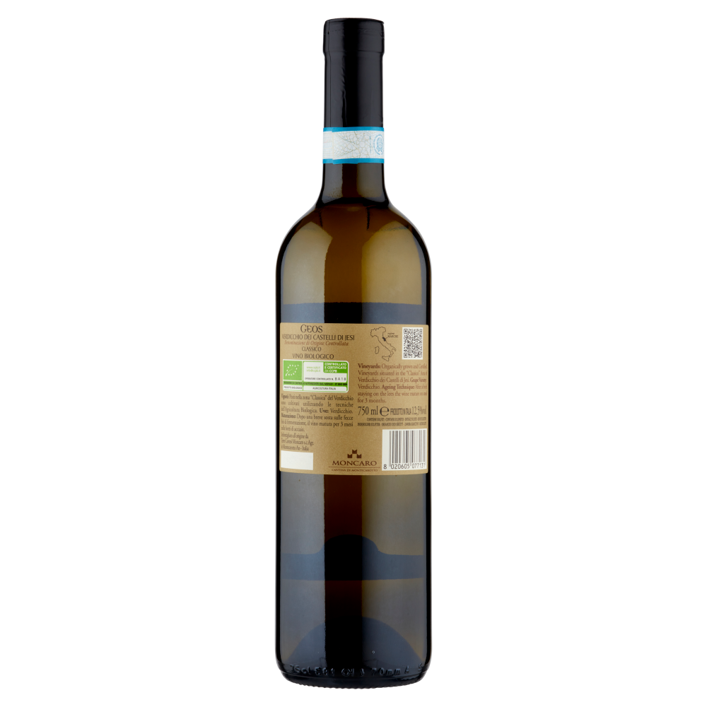 Moncaro Geos Verdicchio dei Castelli di Jesi DOC Classico Vino Biologico 750 ml