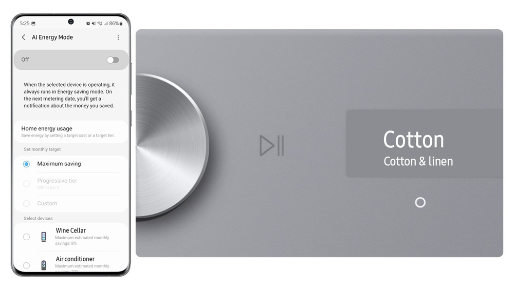 Samsung WW80T534DAT lavatrice Caricamento frontale 8 kg 1400 Giri/min Bianco