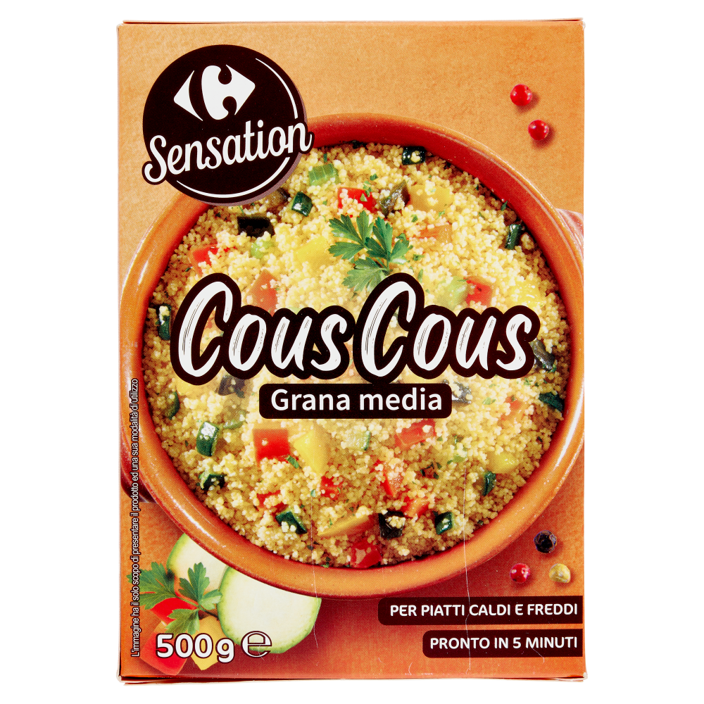 Carrefour Sensation Cous Cous Grana Media 500 g