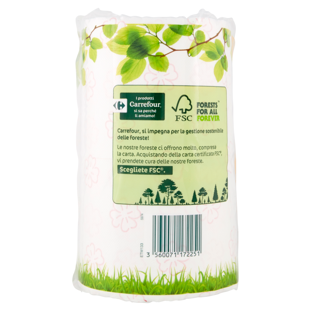 Carrefour Comfort Talco 2 veli Carta igienica 6 rotoli
