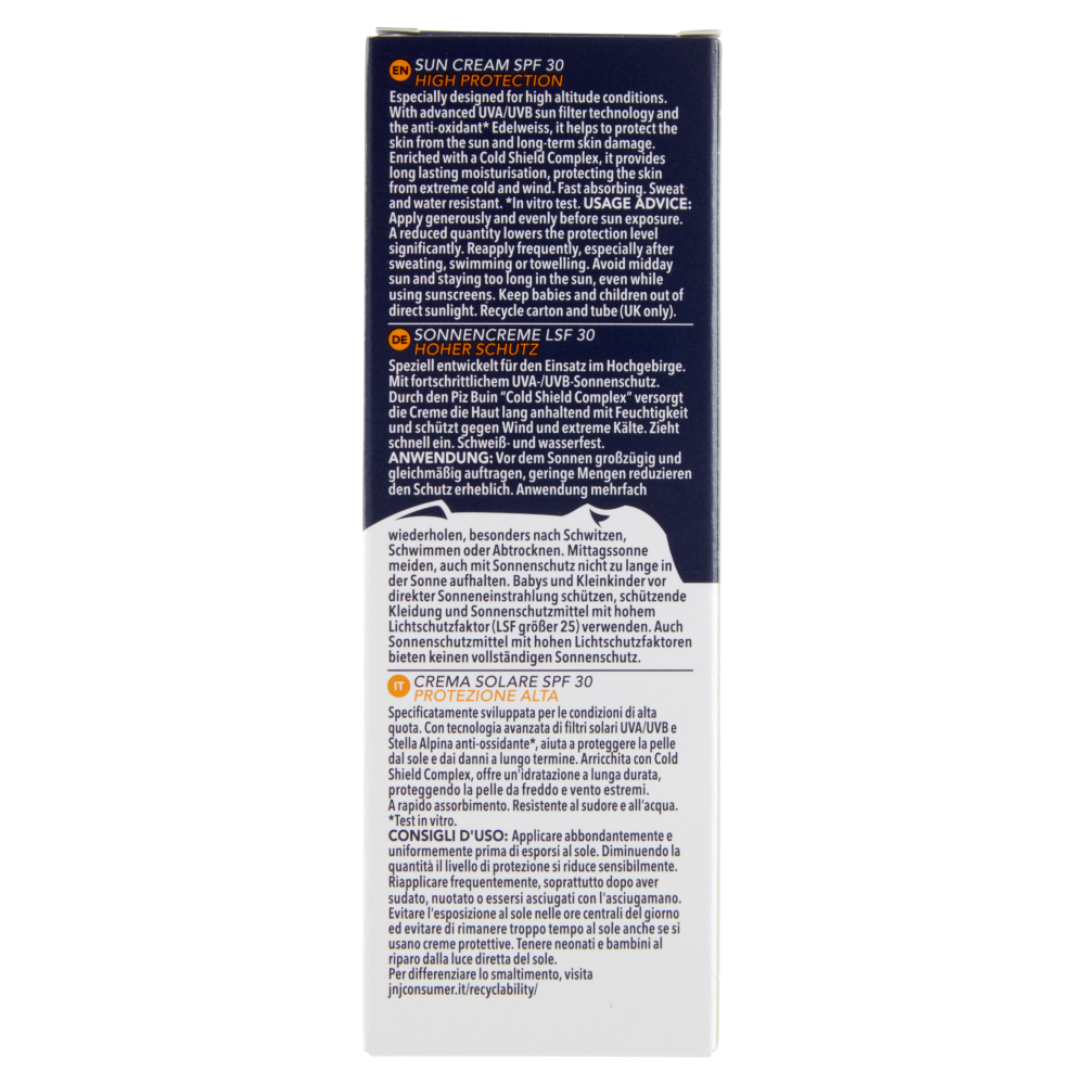 Piz Buin Mountain Sun Cream 30 SPF High 50 ml