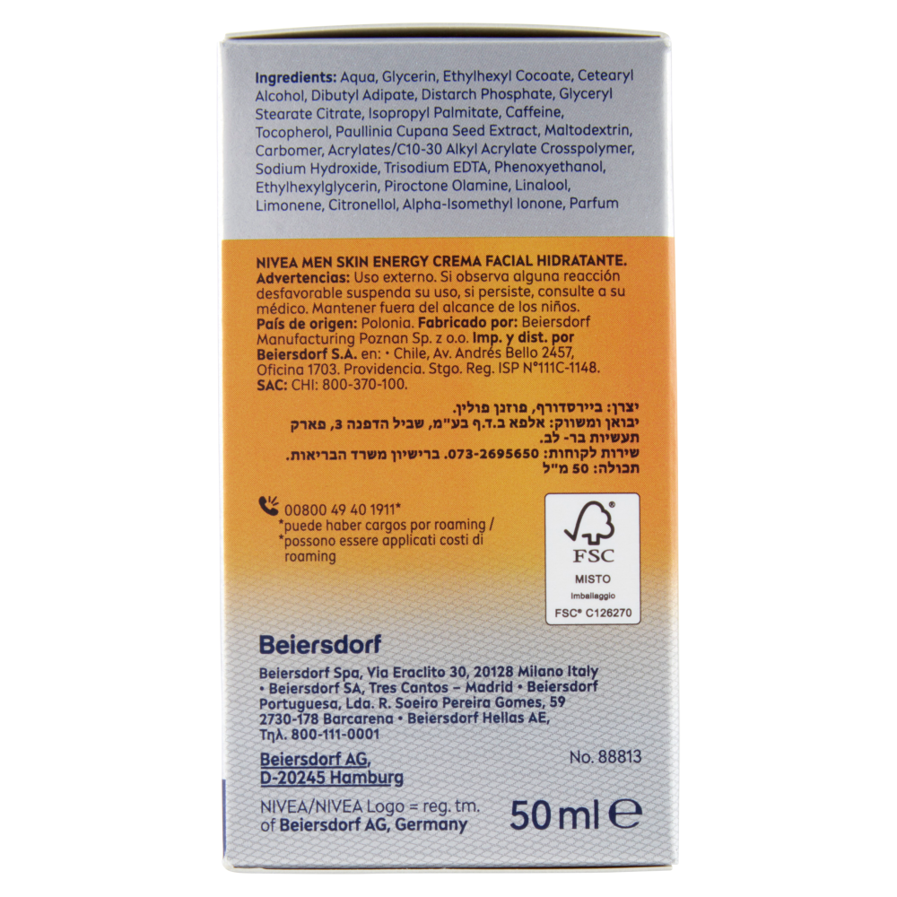 Nivea Men Active Energy Crema Idratante Anti Tiredness 50 ml