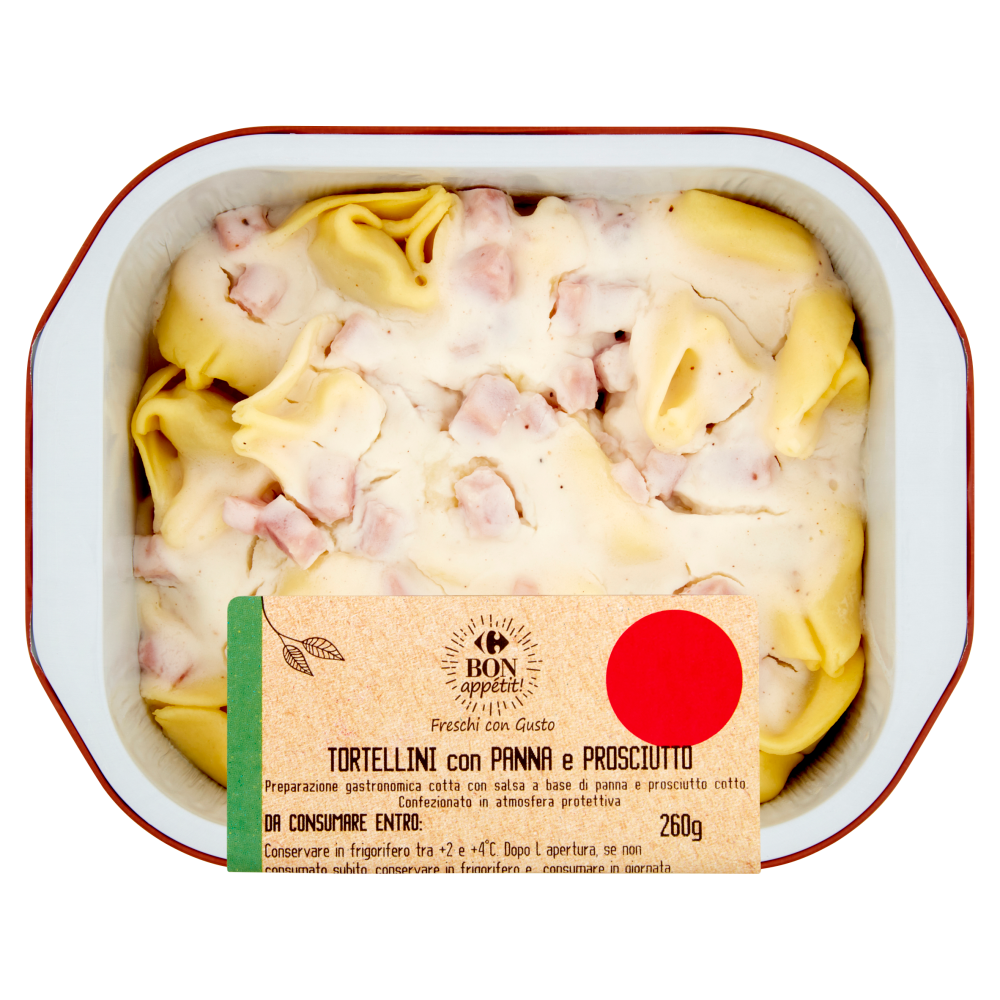 Carrefour Bon appétit! Tortellini con Panna e Prosciutto 260 g Carrefour