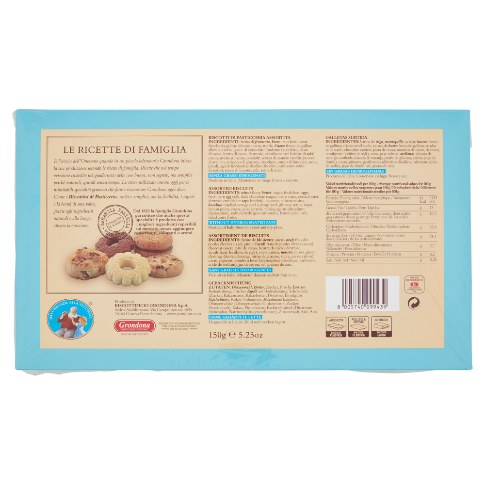 Grondona Biscottini di Pasticceria 150 g