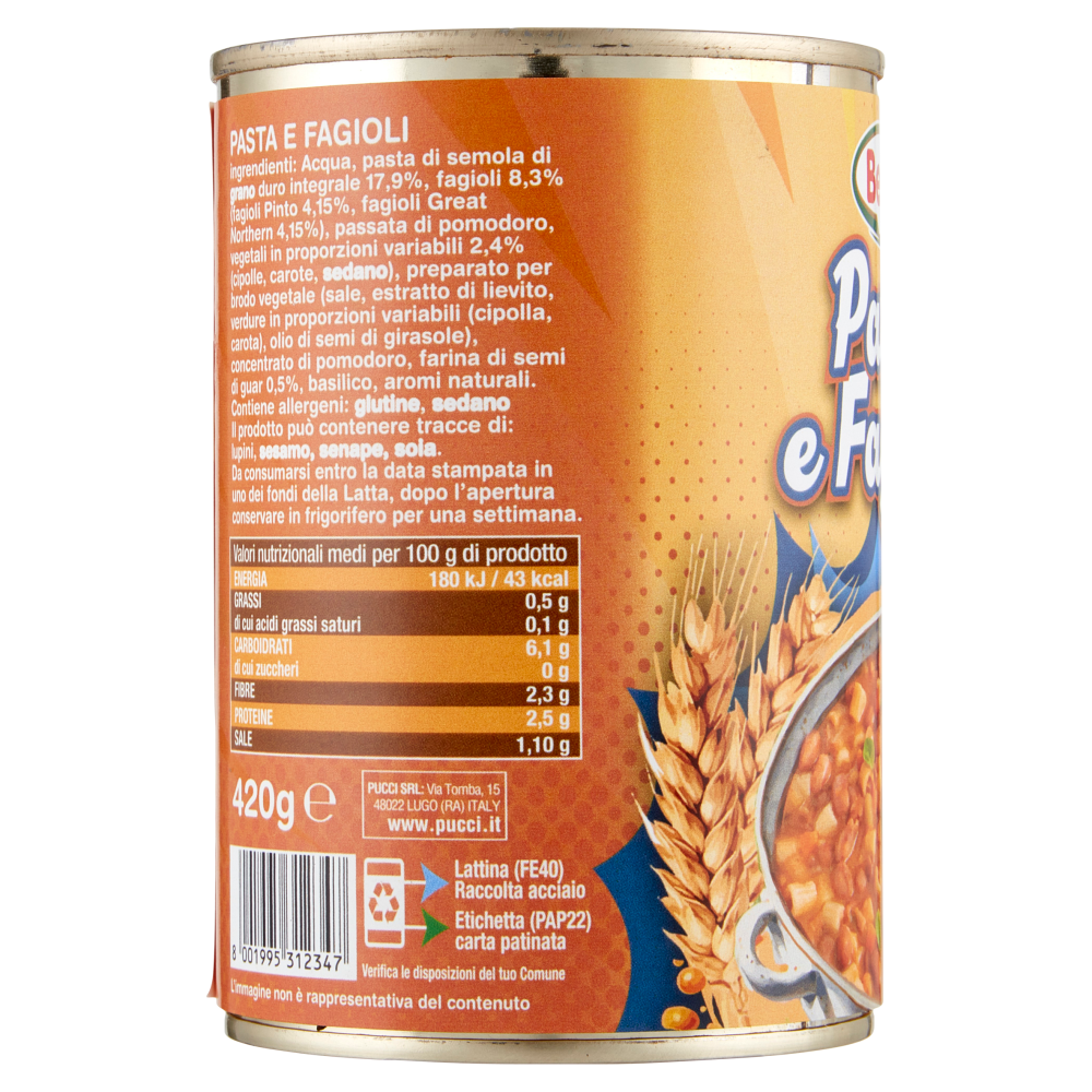 Berni Pasta e Fagioli 420 g