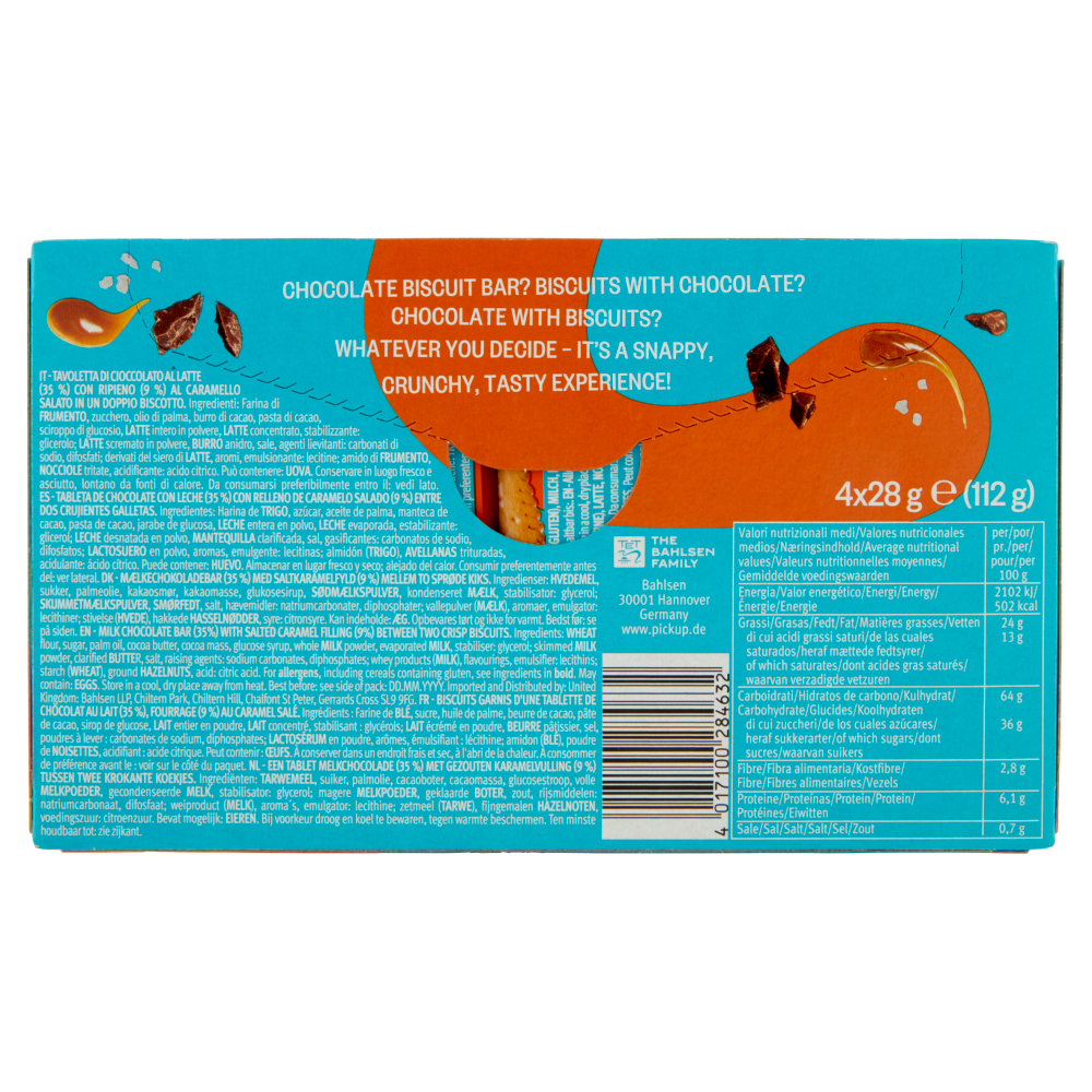 Pick Up! Salted Caramel 4 x 28 g