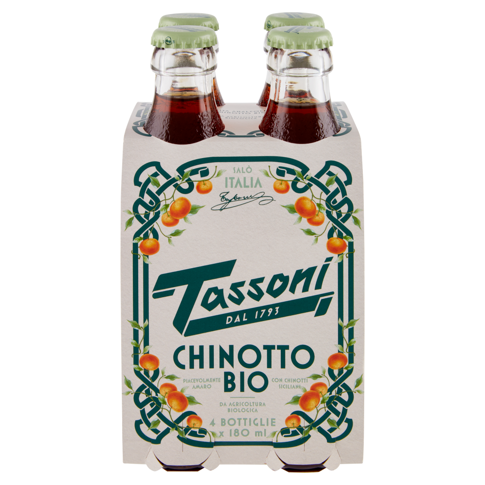 Tassoni Chinotto Bio 4 x 180 ml