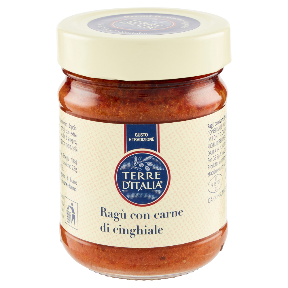 Terre d'Italia Ragù con carne di cinghiale 200 g