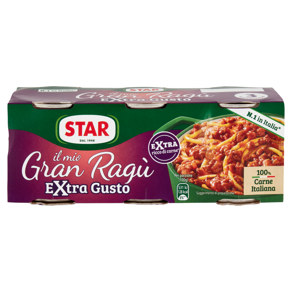 Star il mio Gran Ragù Extra Gusto 3 x 100 g