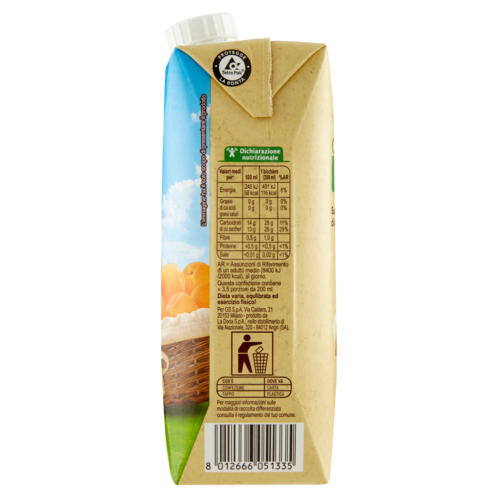 Carrefour Bio Succo e Polpa di Albicocca 750 ml