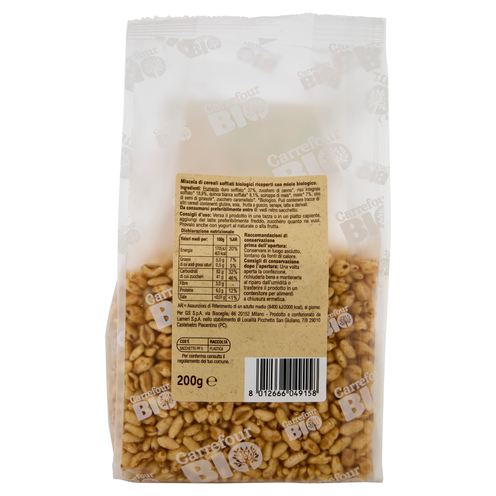 Carrefour Bio Multicereale con Miele 200 g