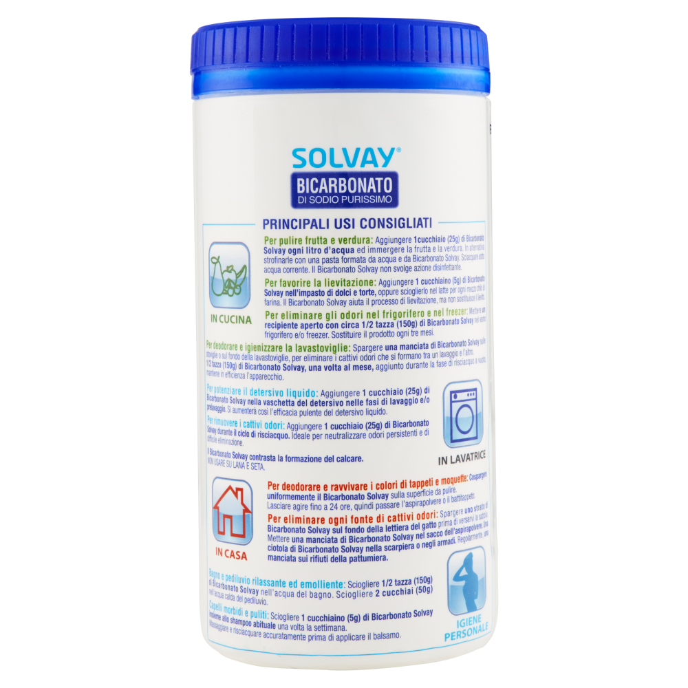 Solvay Bicarbonato di sodio purissimo 750 g