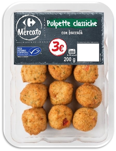 Polpette classiche con baccalà Carrefour il Mercato