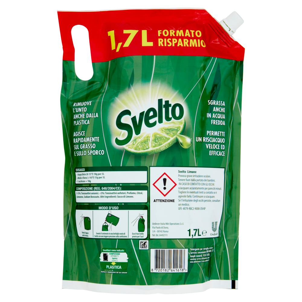 Svelto Clean Active Technology Limone 1,7 L
