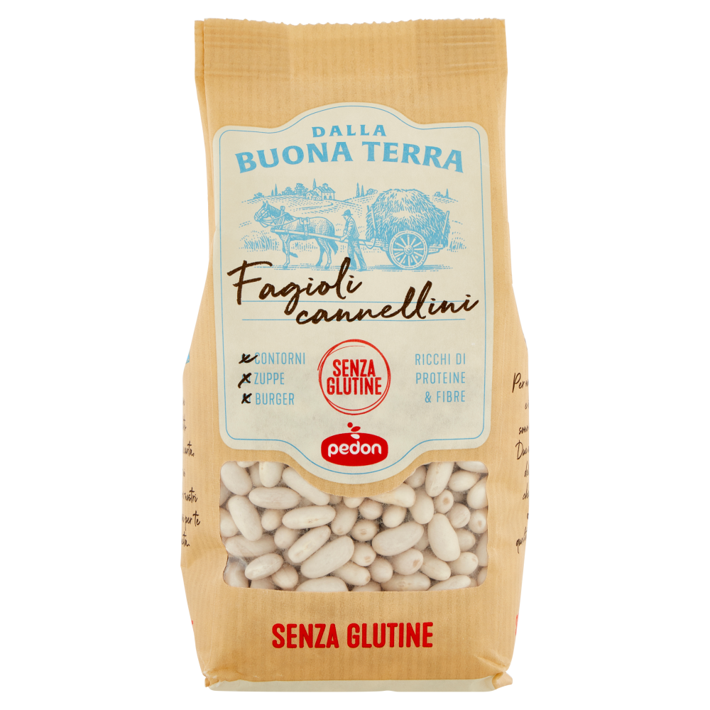 Dalla Buona Terra pedon Senza Glutine Fagioli cannellini 350 g