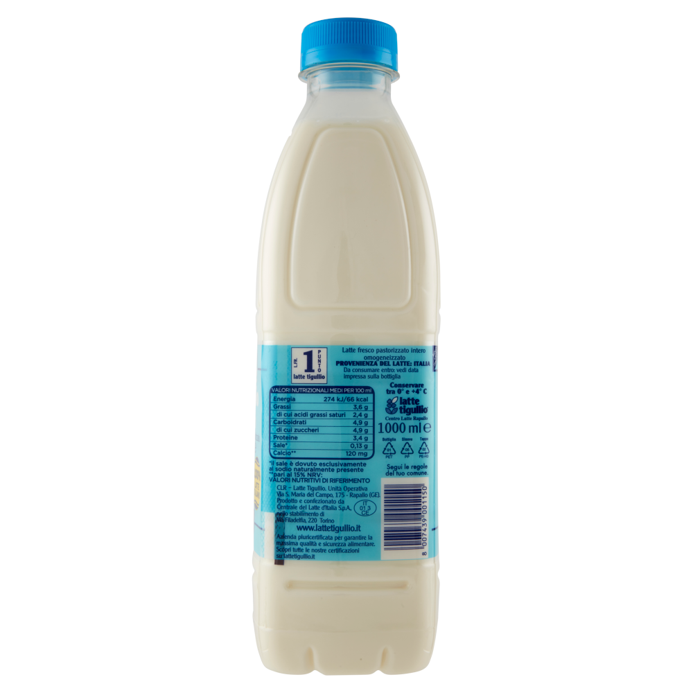 latte tigullio Intero latte fresco pastorizzato 1000 ml