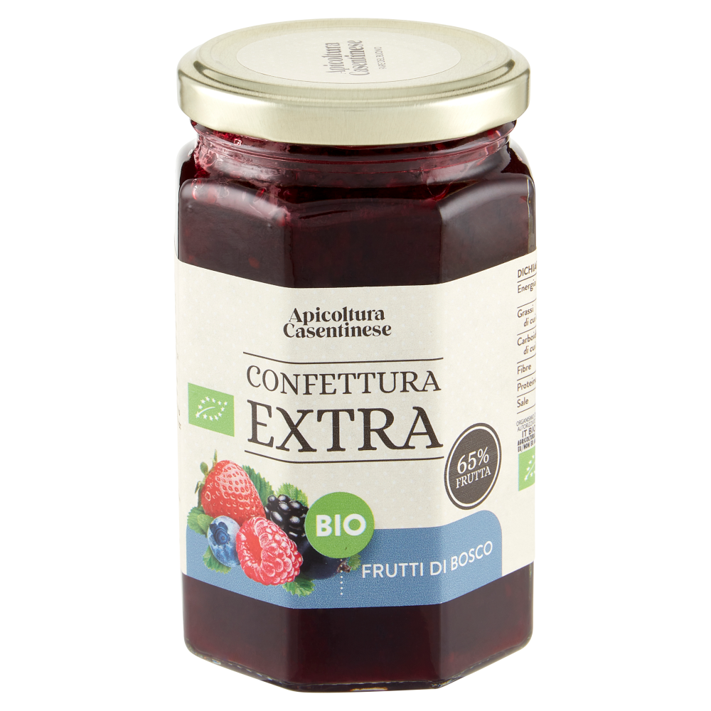 Apicoltura Casentinese Confettura Extra Bio Frutti di Bosco 330 g