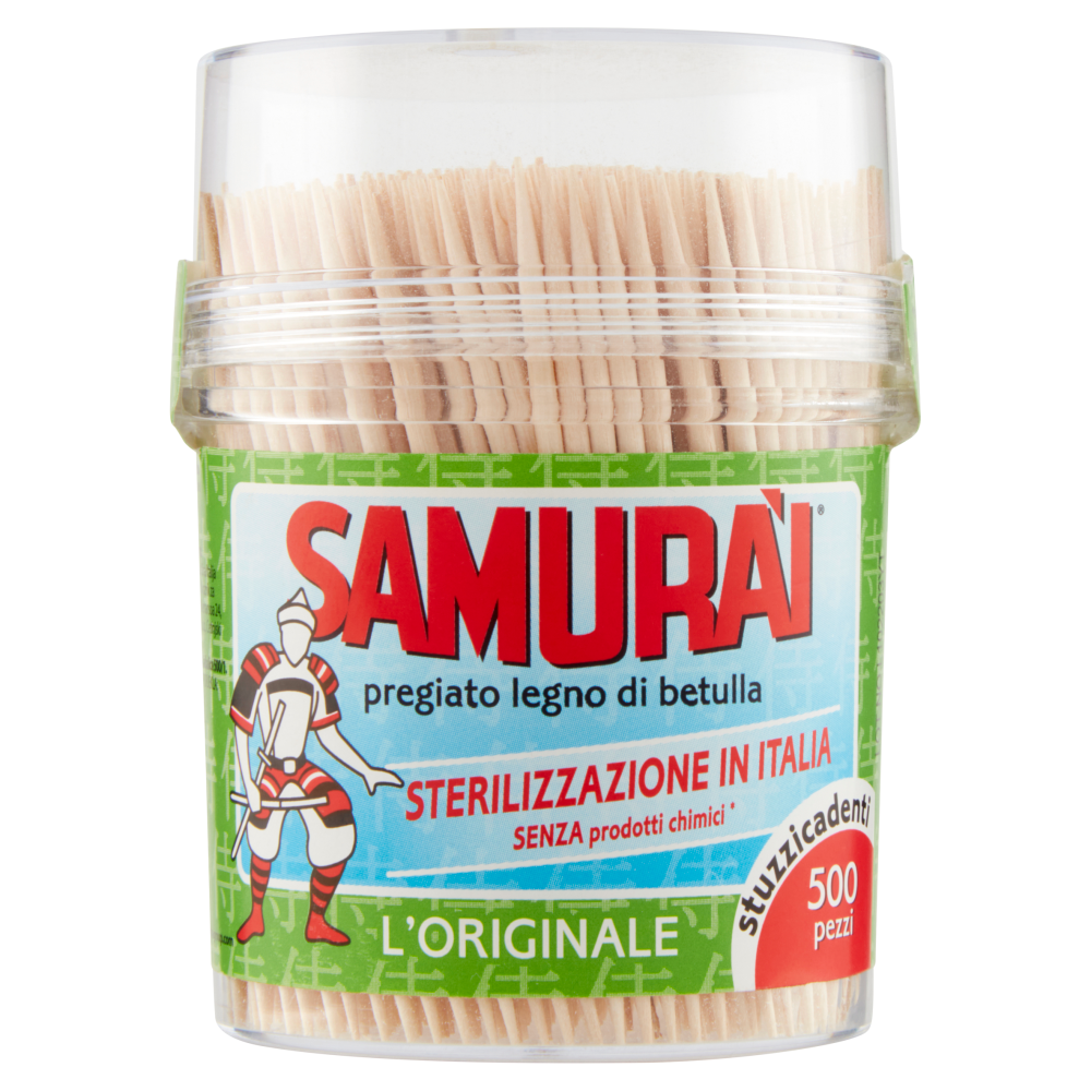 Samur&agrave;i l'Originale stuzzicadenti 500 pz