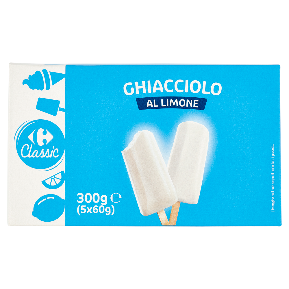 Carrefour Classic Ghiacciolo al Limone 5 x 60 g